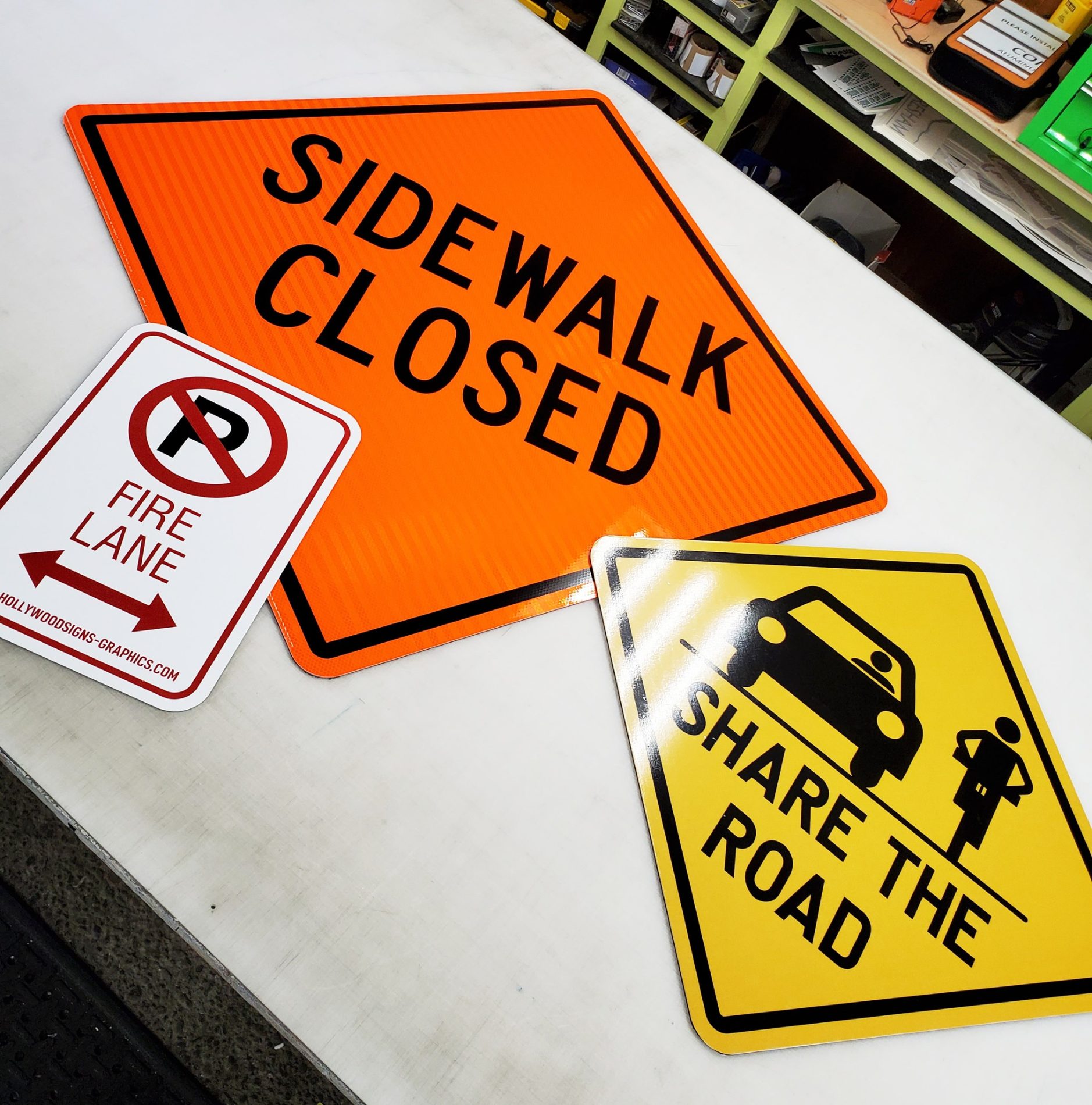 Construction signage
