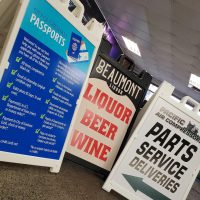 White display signs from Hollywood Sign and Graphics in Gresham, OR