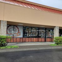 Mad Cow Tap Room in OR window decals