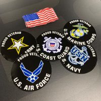 Printed military coasters