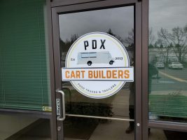 PDX business door decal from Hollywood Sign and Graphics
