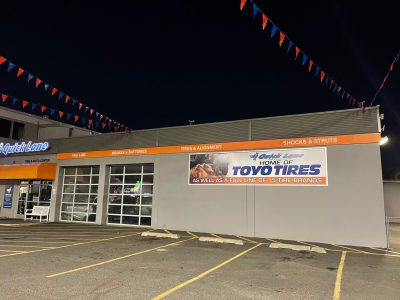 Tire shop banner by Hollywood Signs and Graphics